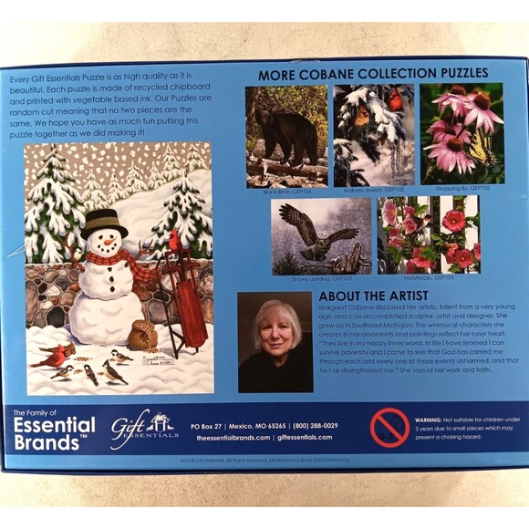 Stonewall Snowman 1000 Piece Jigsaw Puzzle Quality Gift Essentials - Picture 2 of 3